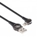 USB to 8 Pin Rotatable Connector Braided Data Cable, Cable Length: 1m