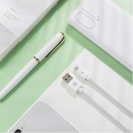 Teclast 1.2m USB to 8 Pin Fast Charging Cable Data Cable (White)