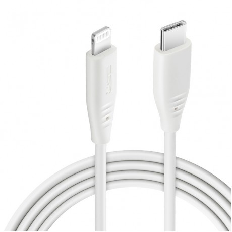 USB / Type-C to 8pin PD Cable Data Sync Charging Cable, Length: 1m (White)