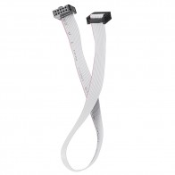 3Pcs 2.54mm FC-10P IDC Flat Gray Cable LED Screen Connected to JTAG Download Cable